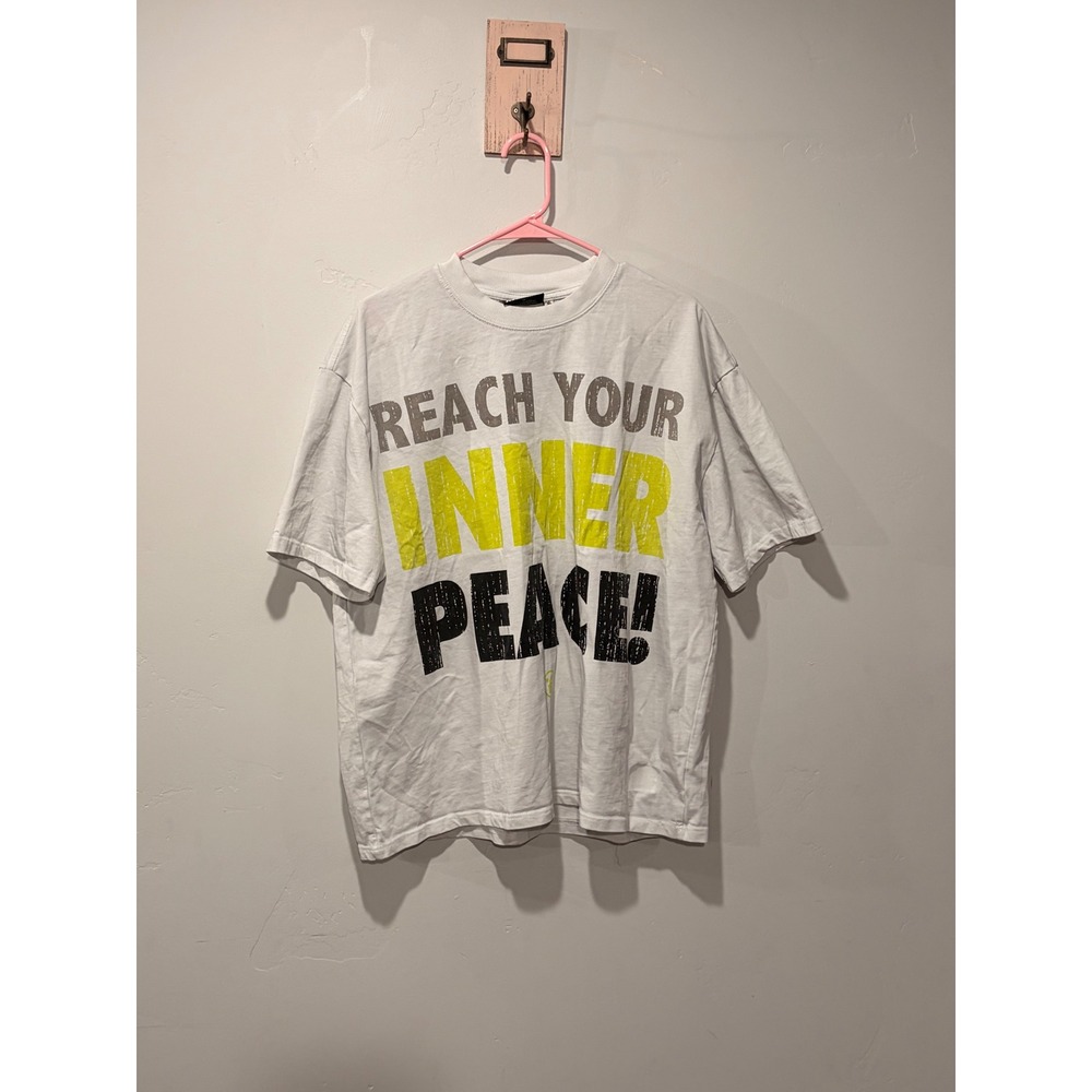 Hellstar Reach Your Inner Peace Graphic Tee White XL Streetwear T-Shirt - Picture 1 of 4